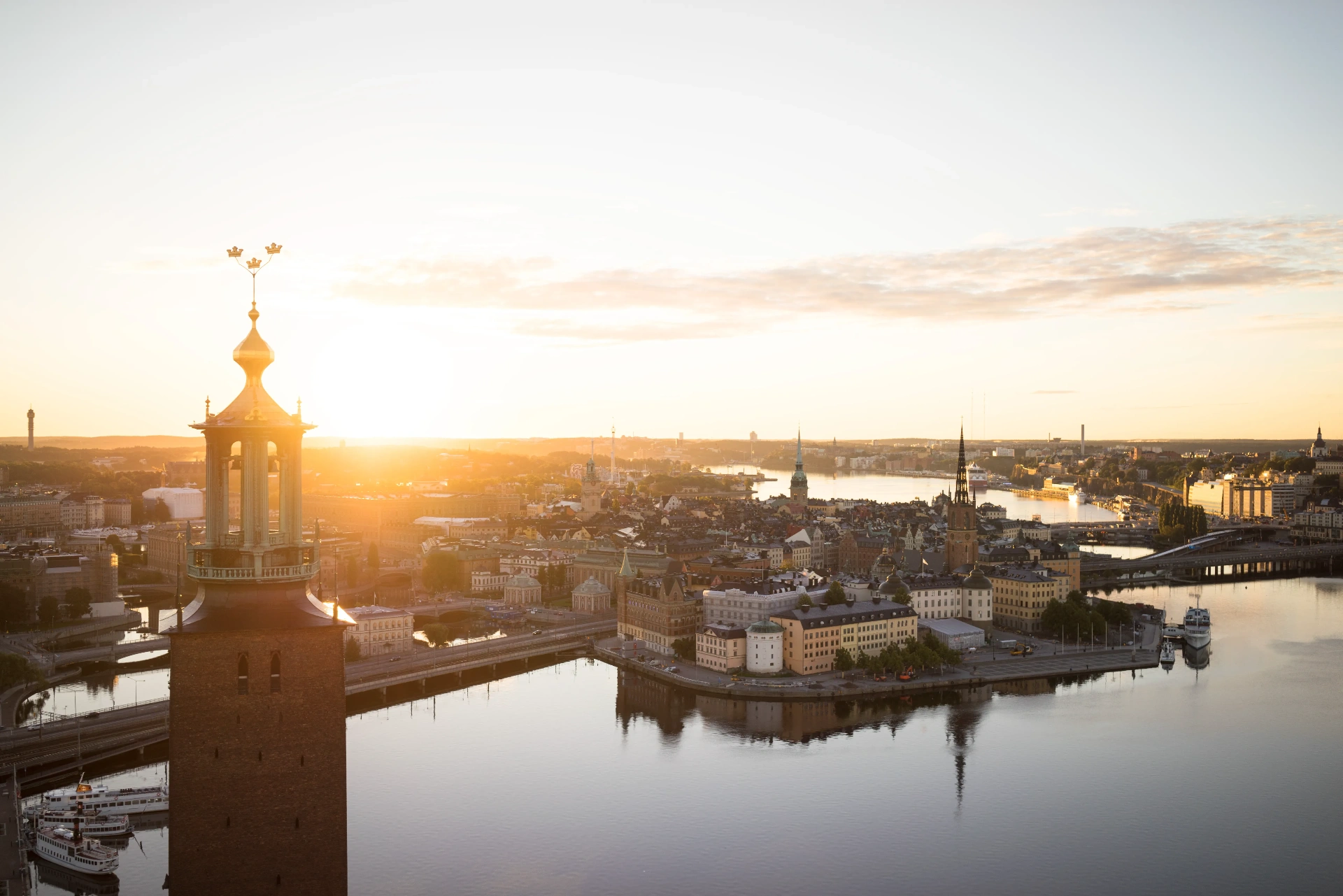 Stockholm City Hall on the waterfront